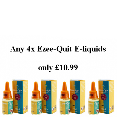 Ezee Quit 4 x 10ml Bottle Eliquid Deal