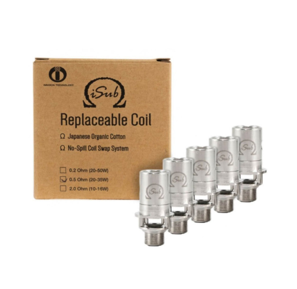 5 x Innokin iSub Replacement Coils 0.5 Ohm